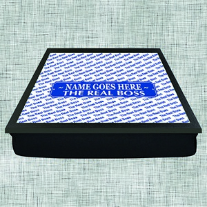The Real Boss Personalised Lap Tray (Male)